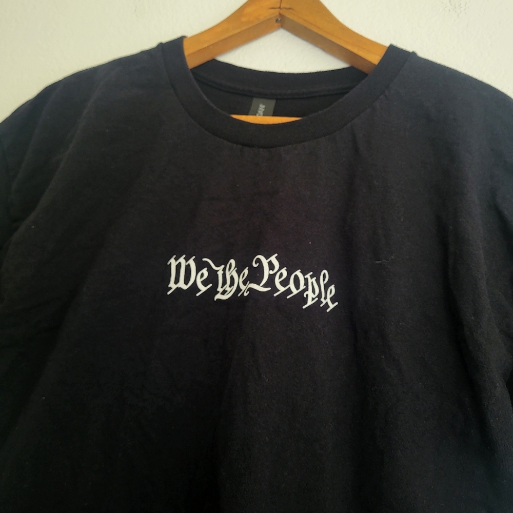Gildan Black 'We the People' Tee Constitution